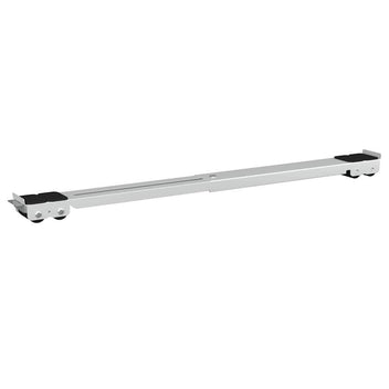 Pesukoneen jalusta 2 pcs Hopea 72 x 5 x 4.5 cm Teräs