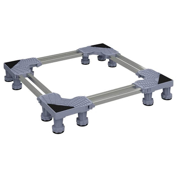 Stödben till tvättmaskin Grå 67 x 67 x 12 cm Metall