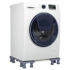 Pesukoneen Tukijalka Harmaa 67 x 67 x 12 cm Metalli