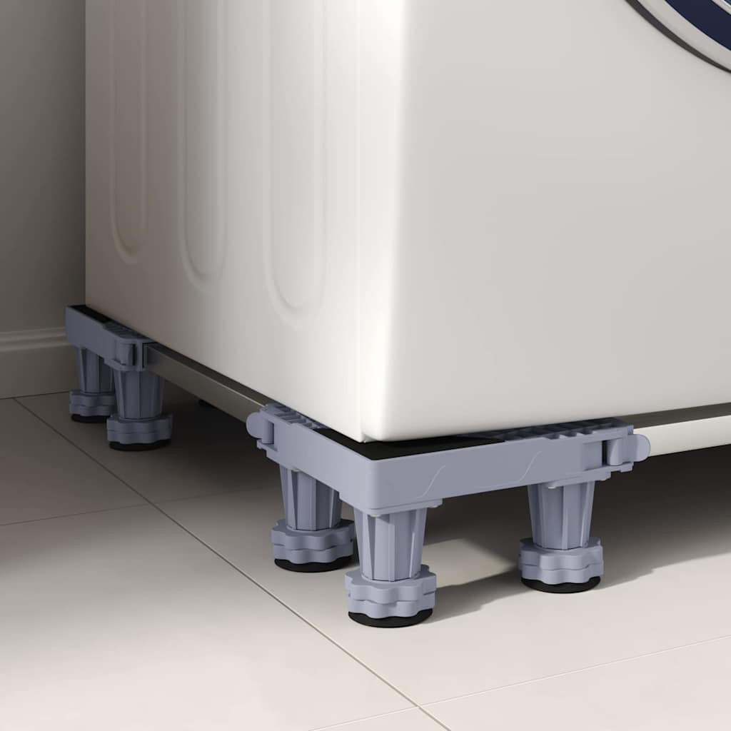 Pesukoneen Tukijalka Harmaa 67 x 67 x 12 cm Metalli