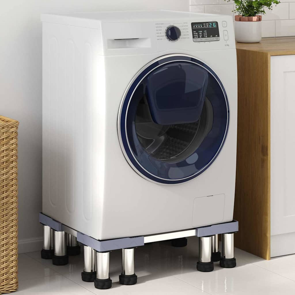 Pesukoneen jalusta Harmaa 67 x 67 x 21.5 cm Metalli