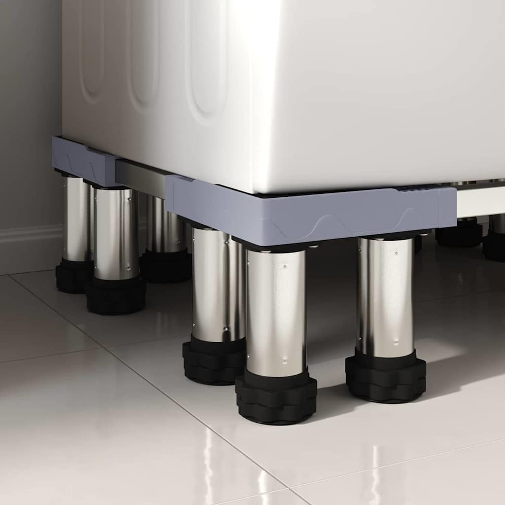 Pesukoneen jalusta Harmaa 67 x 67 x 21.5 cm Metalli