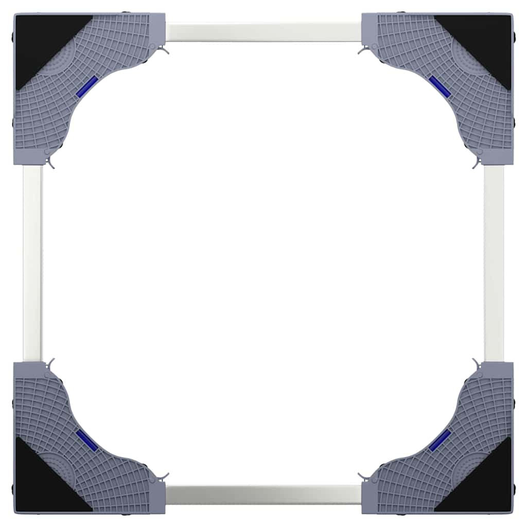 Pesukoneen jalusta Harmaa 67 x 67 x 21.5 cm Metalli