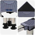 Pesukoneen jalusta Harmaa 67 x 67 x 21.5 cm Metalli