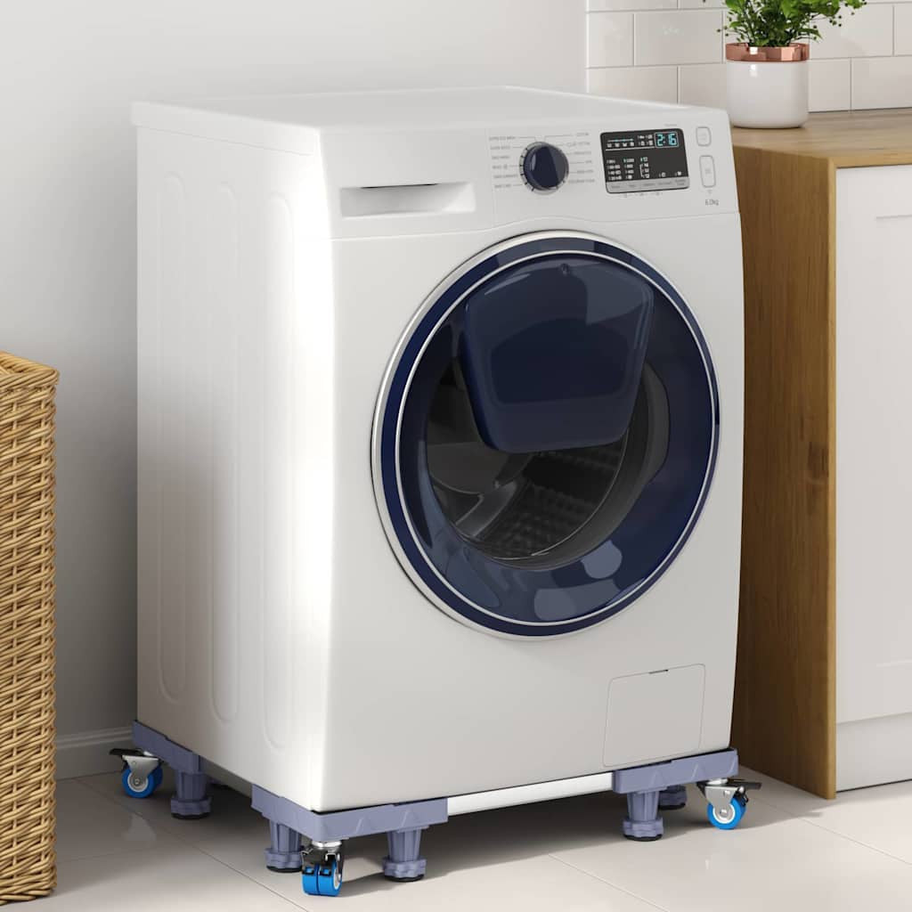 Pesukoneen jalusta Harmaa 66 x 66 x 12 cm Metalli