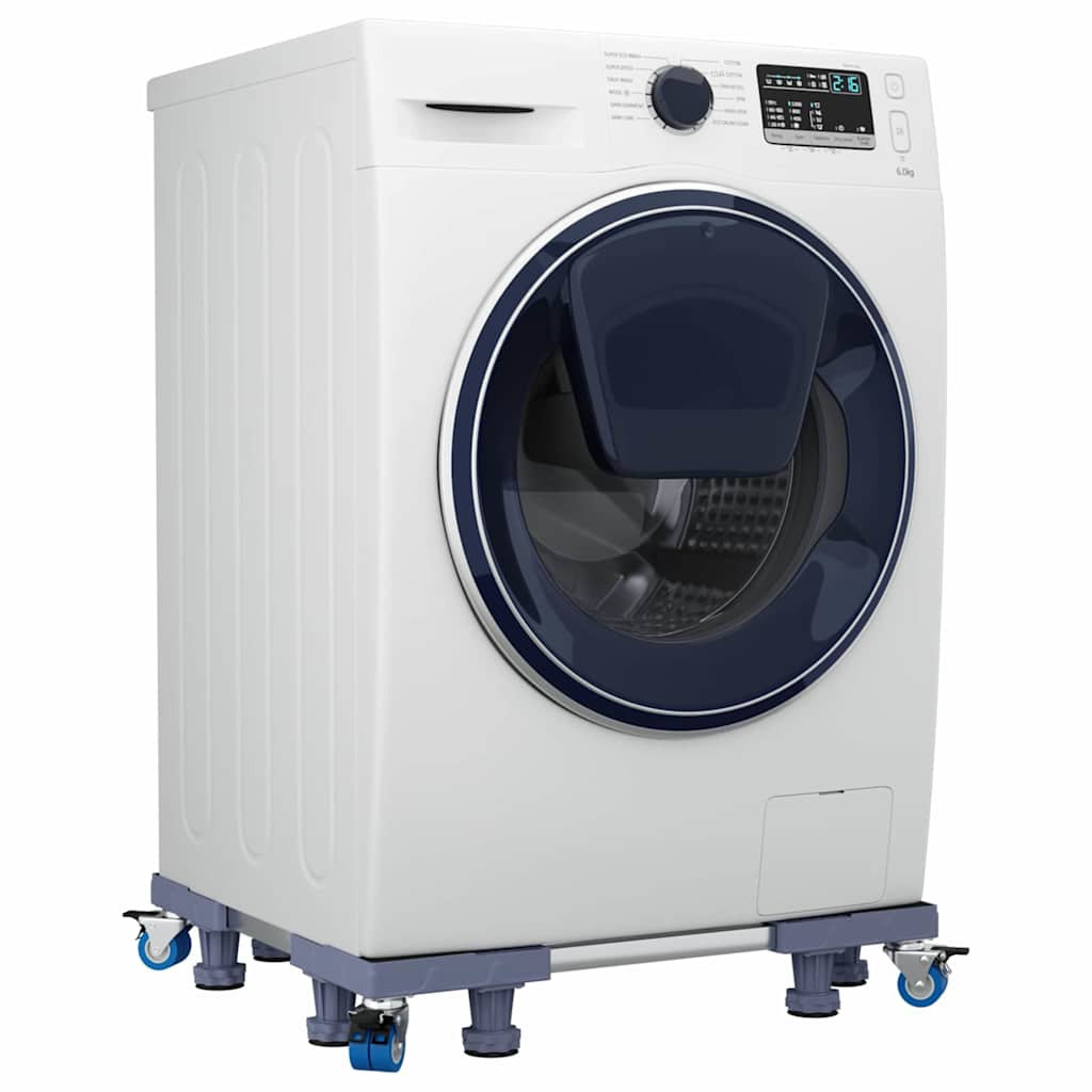 Pesukoneen jalusta Harmaa 66 x 66 x 12 cm Metalli