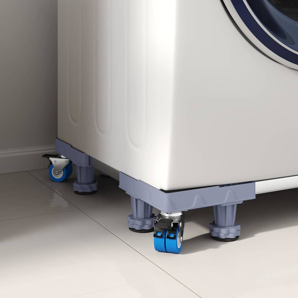 Pesukoneen jalusta Harmaa 66 x 66 x 12 cm Metalli