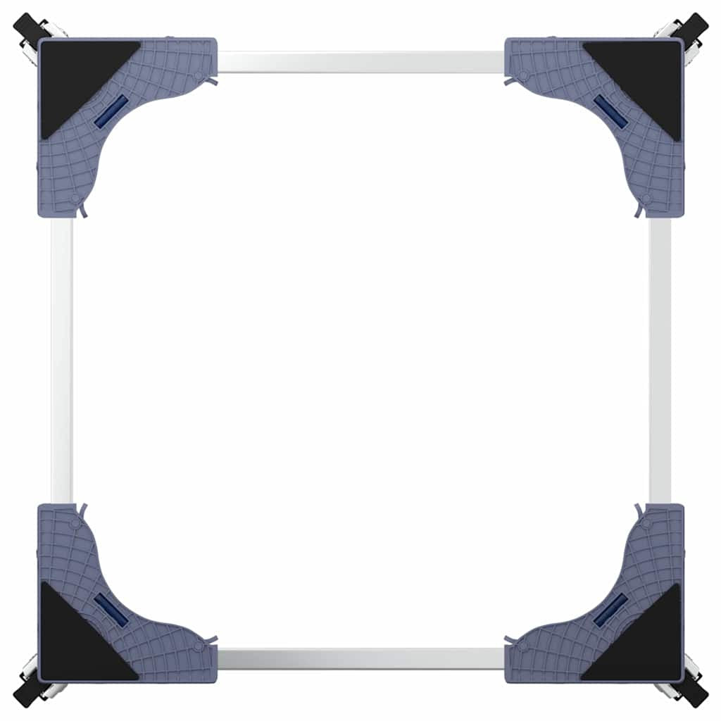 Tvättmaskinsunderrede Grå 66 x 66 x 12 cm Metall