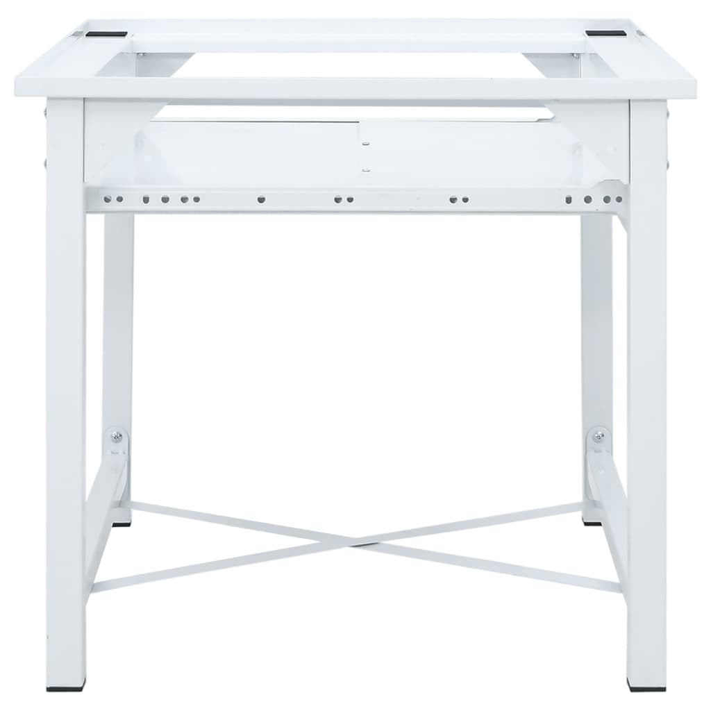 Pesukoneen korokejalusta vetohyllyllä valkoinen