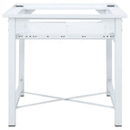 Pesukoneen korokejalusta vetohyllyllä valkoinen