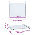 Pesukoneen pinoamissarja vetohyllyillä