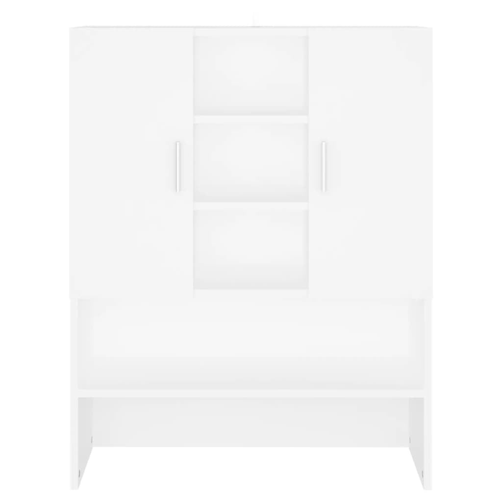 Tvättmaskinskåp, vitt, 70,5x25,5x90 cm