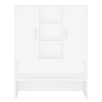 Tvättmaskinskåp, vitt, 70,5x25,5x90 cm
