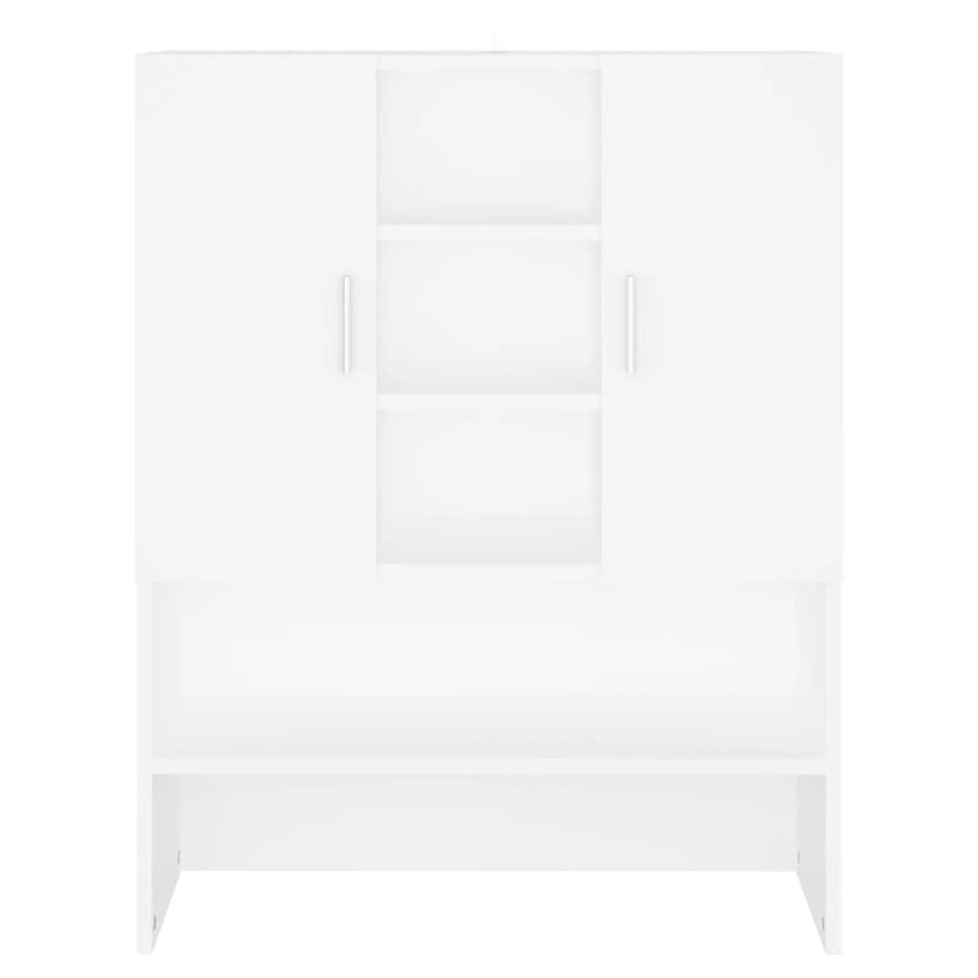 Tvättmaskinskåp, vitt, 70,5x25,5x90 cm