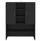 Pesukonekaappi musta 70,5x25,5x90 cm