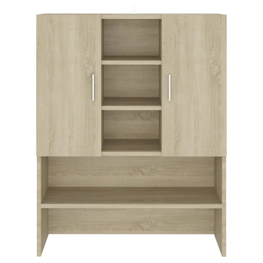 Tvättmaskinskåp Sonoma ek 70,5x25,5x90 cm