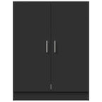 Pesukonekaappi musta 71x71,5x91,5 cm