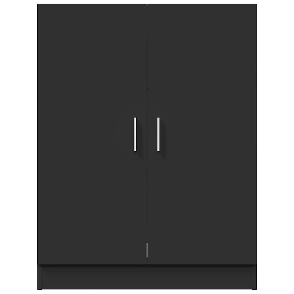 Pesukonekaappi musta 71x71,5x91,5 cm