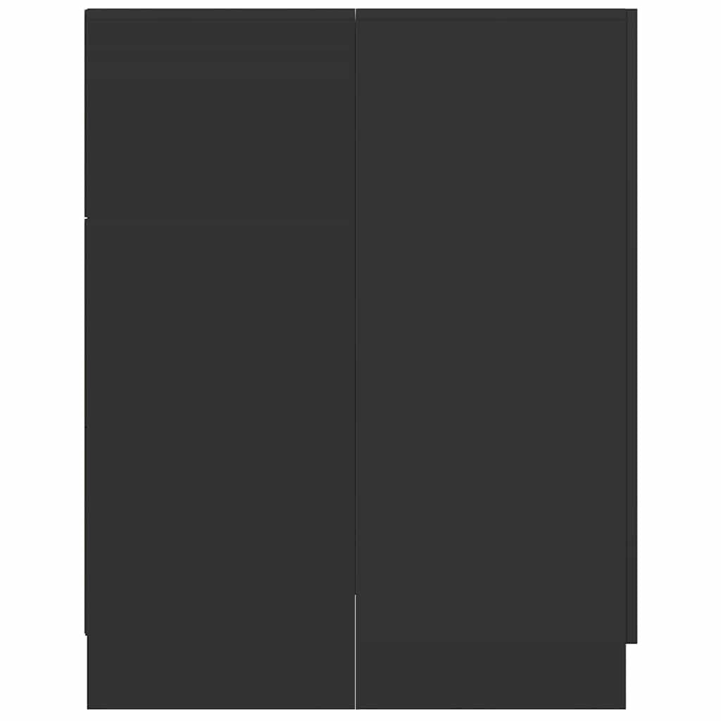 Pesukonekaappi musta 71x71,5x91,5 cm