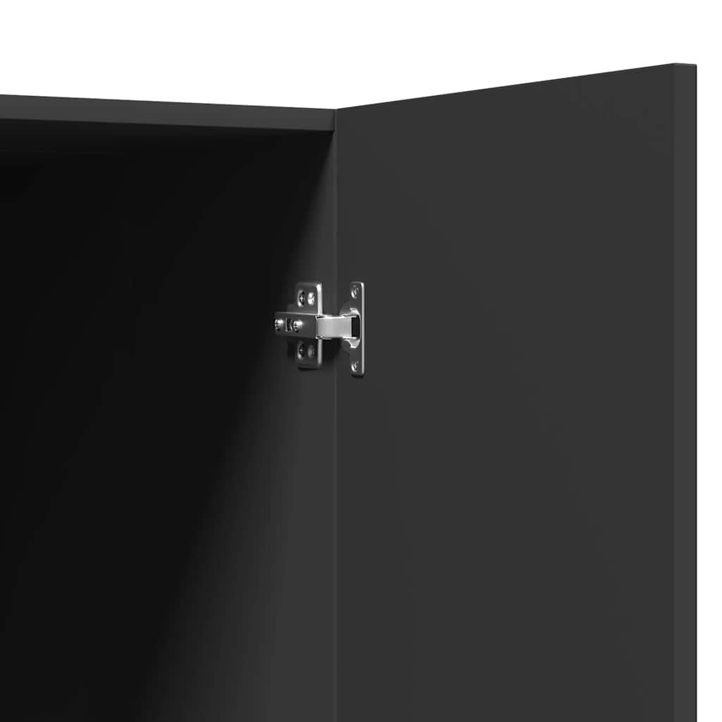 Pesukonekaappi musta 71x71,5x91,5 cm