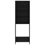 Pesukonekaappi musta 64x24x190 cm