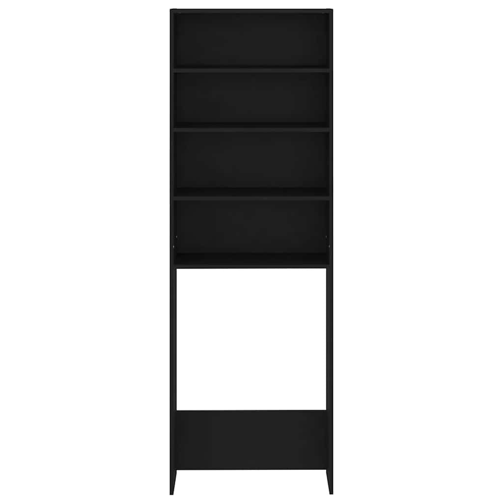 Pesukonekaappi musta 64x24x190 cm