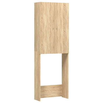 Tvättmaskinskåp Sonoma ek 64x25,5x190 cm