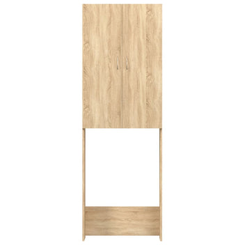Tvättmaskinskåp Sonoma ek 64x25,5x190 cm