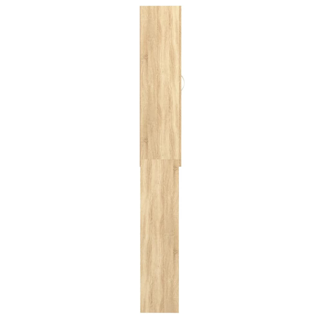 Tvättmaskinskåp Sonoma ek 64x25,5x190 cm