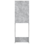 Pesukonekaappi betoninharmaa 64x25,5x190 cm