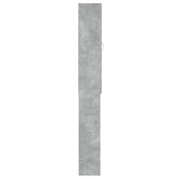 Tvättmaskinsskåp, betonggrå, 64x25,5x190 cm