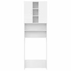 Pesukonekaappi valkoinen 64x25,5x190 cm