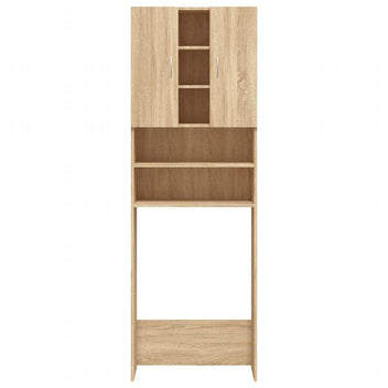 Tvättmaskinskåp Sonoma ek 64x25,5x190 cm