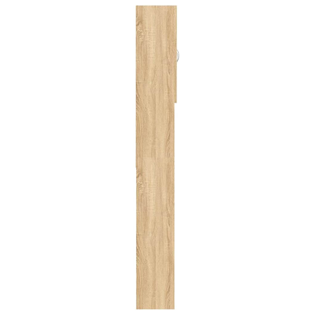 Tvättmaskinskåp Sonoma ek 64x25,5x190 cm