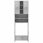 Pesukonekaappi betoninharmaa 64x25,5x190 cm