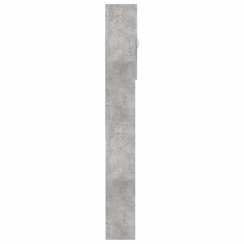 Tvättmaskinsskåp, betonggrå, 64x25,5x190 cm