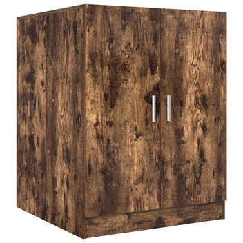 Tvättmaskinskåp, rökt ek, 71x71,5x91,5 cm