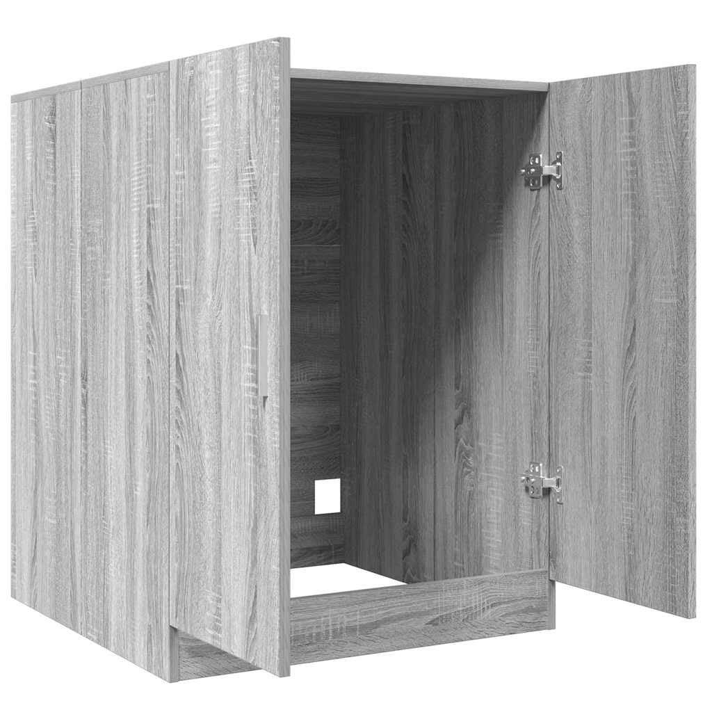 Pesukonekaappi harmaa Sonoma 71x71,5x91,5 cm