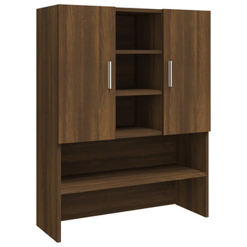 Pesukonekaappi ruskea tammi 70,5x25,5x90 cm