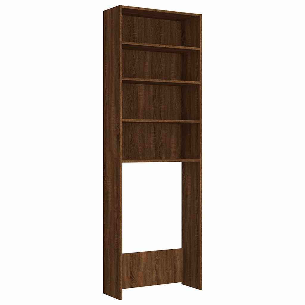 Pesukonekaappi ruskea tammi 64x24x190 cm