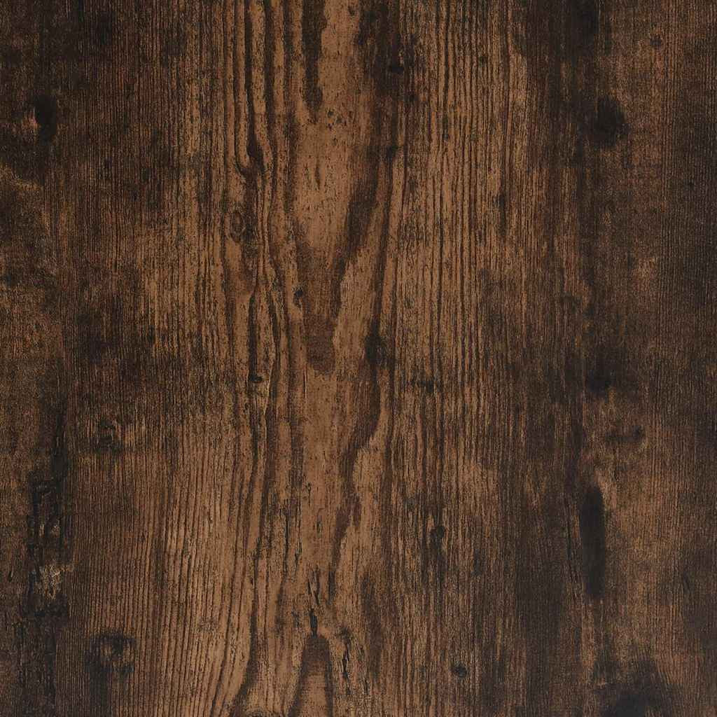 Tvättmaskinsskåp, rökt ek, 64x25,5x190 cm, med två dörrar och nio fack