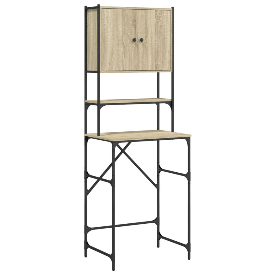 Tvättmaskinskåp Sonoma ek 68x48,5x194 cm