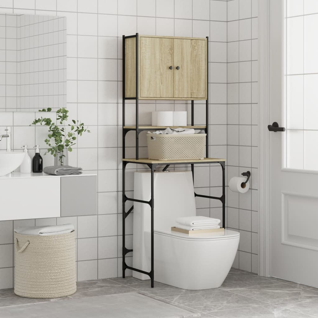 Tvättmaskinskåp Sonoma ek 68x48,5x194 cm