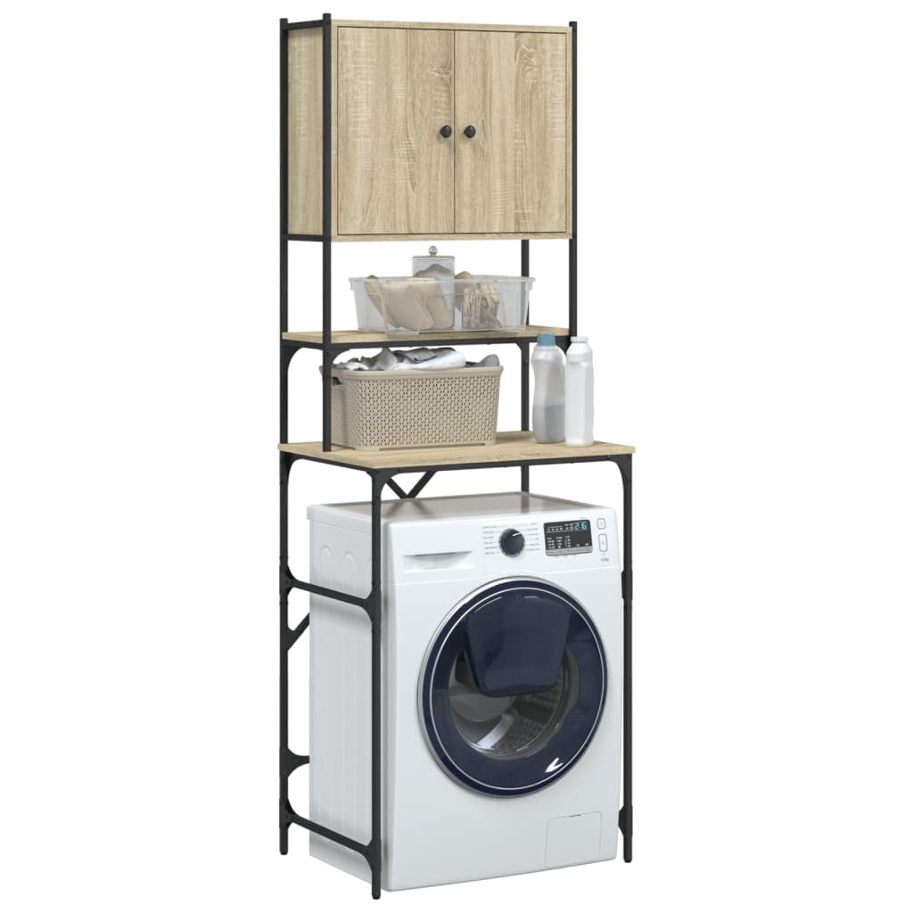 Tvättmaskinskåp Sonoma ek 68x48,5x194 cm