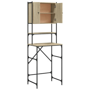 Tvättmaskinskåp Sonoma ek 68x48,5x194 cm