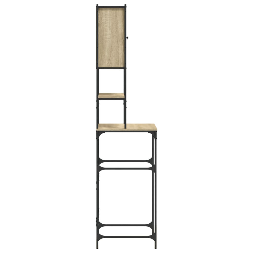 Tvättmaskinskåp Sonoma ek 68x48,5x194 cm