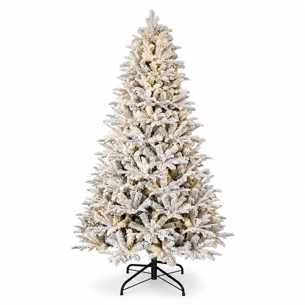 Joulukuusi 210 cm, 1038 oksaa ja PE/PVC-lumihuurre