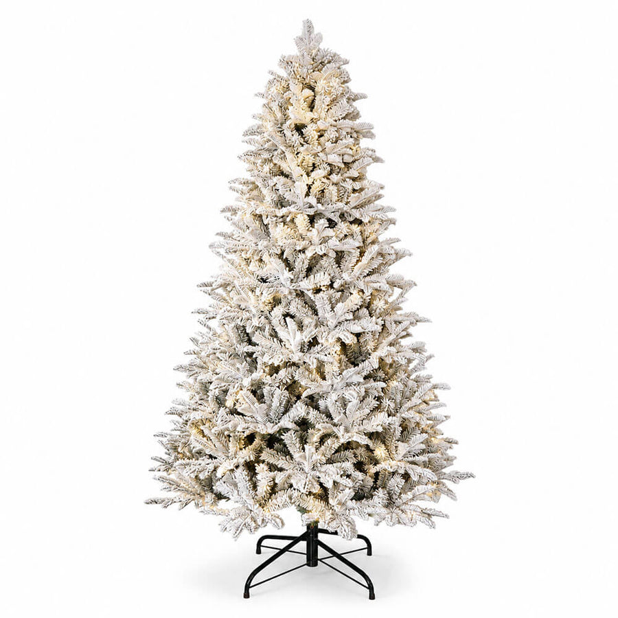 Joulukuusi 210 cm, 1038 oksaa ja PE/PVC-lumihuurre