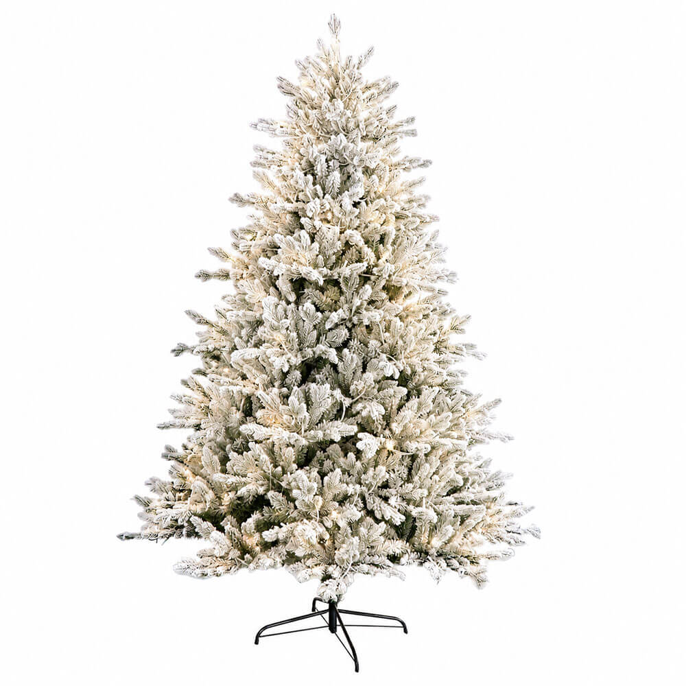 Joulukuusi 210 cm, 1160 oksaa ja PE/PVC-lumihuurre