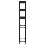 Pesukonehyllykkö musta 67x25x163 cm tekninen puu